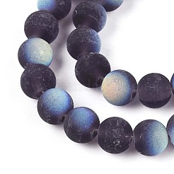 Матовые прозрачные стеклянные бусины&nbsp;LS-GLAA-T032-T8mm-MBB03