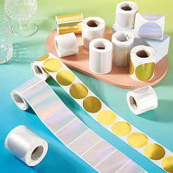 3 rouleau de 3 styles d'autocollants holographiques imprimables en plastique vinyle&nbsp;OFST-TA0001-10F