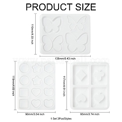 1 набор из 3-х силиконовых форм для песочного теста 3-х видов&nbsp;ST-CJ0007-96