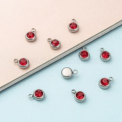 201 подвеска из нержавеющей стали со стразами STAS-S068-07