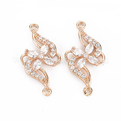 Покрытие стойки латунь микропаве прозрачные подвески из кубического циркония&nbsp;X-KK-T060-23-RS