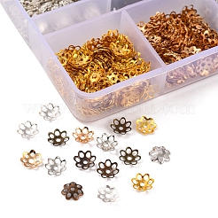 1200 шт. 6 стильные железные колпачки для бусин IFIN-YW0001-39