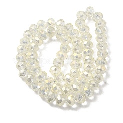 8x5~6.5 мм цвет AB покрытием гальваническим стеклянные бусы нити для изготовления ювелирных изделий&nbsp;X-EGLA-D020-8x5mm-70