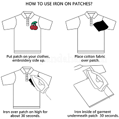 40 шт. компьютерная вышивка на тканевых заплатках с утюгом PATC-CY0001-21