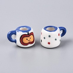 Кружка с яблоком из фарфора ручной работы&nbsp;PORC-T133-60