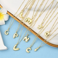 1 шт. латунные подвески в виде буквицы NJEW-YW0001-24R