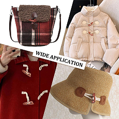 64 шт. 8-х цветные деревянные пуговицы с 2 отверстиями&nbsp;WOOD-GF0002-35B