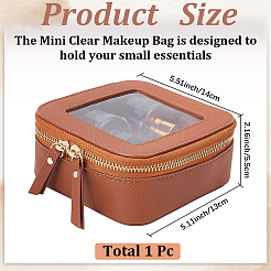 Квадратная шкатулка из искусственной кожи&nbsp;ODIS-WH20008-04A