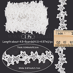 Лента из полиэстерового кружева со звездами&nbsp;OCOR-WH20003-13B