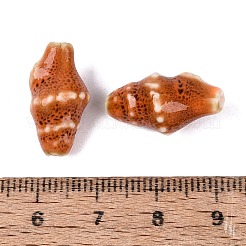 Perles de porcelaine vintage faites à la main&nbsp;PORC-Q006-08E