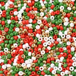 4 цвет 11/0 рождественских круглых бисерных бусин Miyuki&nbsp;SEED-X0058-19