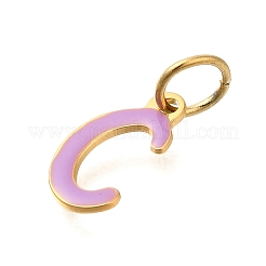 Ионное покрытие(ip) 304 нержавеющая сталь эмаль алфавит подвески STAS-F308-02G-C