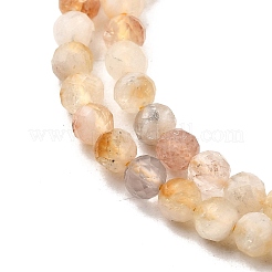 Природный желтый кварц нитей бисера&nbsp;LS-G-G155-B03-01-A