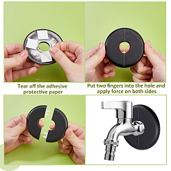 Пластиковая накладка радиатора крышка водопроводной трубы&nbsp;KY-WH0083-001-B02