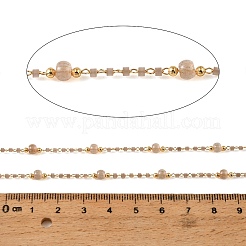 Catene in rilievo di vetro fatti a mano in ottone&nbsp;GL-CBA1C06-01G-03