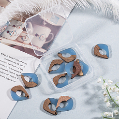 Подвески из смолы и дерева&nbsp;RESI-OL0001-08D