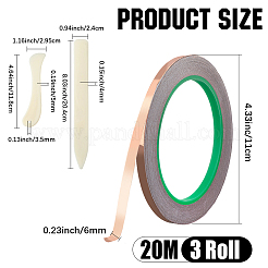 真鍮製の道具  プラスチック付き  ベージュ  6mm&nbsp;AJEW-WH20816-090