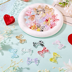 40шт 8 цвета прозрачные акриловые бусины&nbsp;OACR-TA0004-05