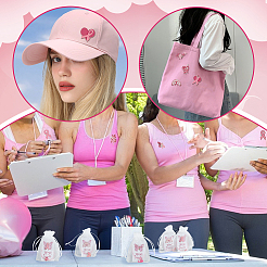 Комплект из 48 браслета из полиэстера и эмалированного сплава и брошей из сплава&nbsp;SJEW-PH00004