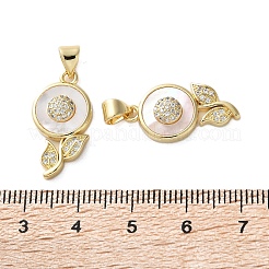 Латунные микро проложить кубического циркония подвески&nbsp;KK-U070-28G