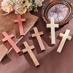 6шт. 3-х цветные деревянные кабошоны WOOD-WR0001-10