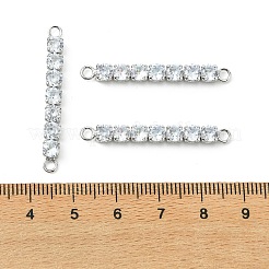 Verbindungsanhänger mit durchsichtigem Zirkonia-Pavé aus Messing&nbsp;XGRQ3P964-643P