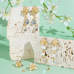 10 шт. латунные серьги-гвоздики&nbsp;KK-UN0002-63