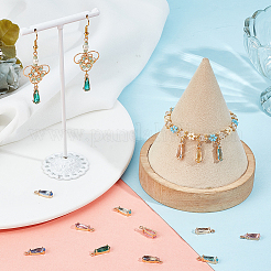 40шт. граненые стеклянные подвески&nbsp;GLAA-BBC0001-05