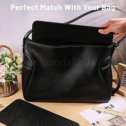 Pu Leder Rechteck langer Boden für Strickbeutel&nbsp;DIY-WH0671-101