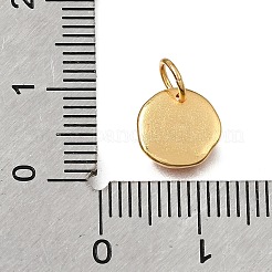 真鍮製エナメルペンダント  フラットラウンド型で、塔のチャーム付き  カドミウムフリー＆鉛フリー  24KGP本金メッキ  レッド  8.5x1.5mm  穴：3.5mm&nbsp;KK-G605-25G