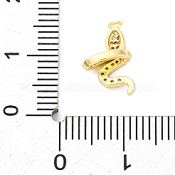 Латунные микро проложить кубического циркония подвески KK-A240-17G