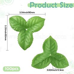 Искусственный лист из пластика и ткани&nbsp;AJEW-WH20070-105