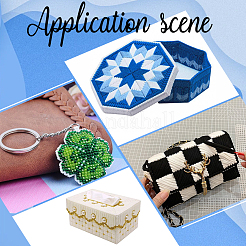 Пластиковые листы холста сетки DIY-WH0349-220C-01