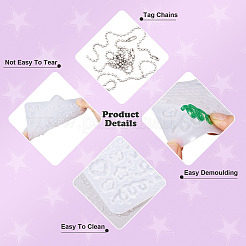 Силиконовые Молды для подвесок в виде сердца и звезды своими руками&nbsp;DIY-TA0010-95