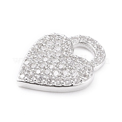 Латунные микропаве прозрачные подвески с фианитом&nbsp;ZIRC-L097-018P