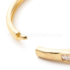 Прозрачный кубический цирконий браслет на петлях BJEW-B054-17G