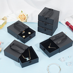 Quadratische Geschenkboxen aus Papier mit Schublade&nbsp;CON-WH0115-39