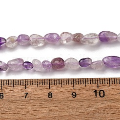 Натуральный фиолетовый рутилированный кварц G-I389-A29