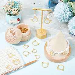 Кольца для маркеров вязания из сплава FIND-WH0036-89G