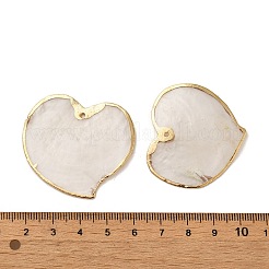 Подвески из натуральных ракушек Capiz SSHEL-H071-02G-01