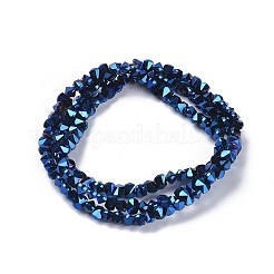 Стеклянные бусины с гальваническим покрытием  EGLA-L021-FP01