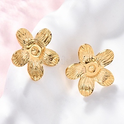 Серьги-гвоздики из нержавеющей стали 304 EJEW-F357-01G-02