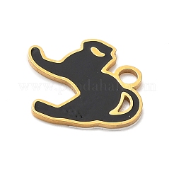 Подвески из нержавеющей стали 304 с эмалью на тему Хэллоуина&nbsp;LS-STAS-Z164-03G-01