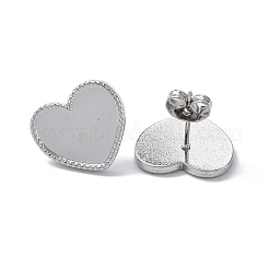 Фурнитура для сережек-гвоздиков из нержавеющей стали марки 304&nbsp;LS-STAS-F286-17P