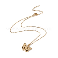 Ожерелье с подвеской в виде бабочки&nbsp;LS-NJEW-C026-01G-J