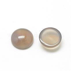 Cabochons naturelles en agate gris&nbsp;G-R416-14mm-15