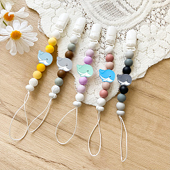 8 шт. 8-х цветные бусины из пищевого экологически чистого силикона в виде дельфина SIL-GO0001-10