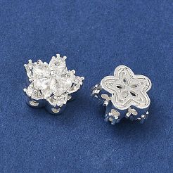 Messing-Pavé-Zirkonia-Mehrstrang-Glieder&nbsp;KK-B172-10S-02