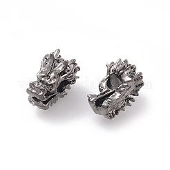 Сплавочные овальные бусины тибетского стиля  X1-PALLOY-F257-03B