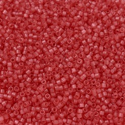 MIYUKIデリカビーズ  シリンダー  日本製シードビーズ  11/0  （db0779)染め半霜の透明なスイカ  1.3x1.6mm  穴：0.8mm  約2000個/10g&nbsp;X-SEED-J020-DB0779